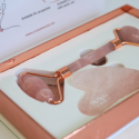 Conjunto de Ferramentas Gua Sha e Rolo de Pedra de Jade