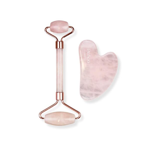 Conjunto de Ferramentas Gua Sha e Rolo de Pedra de Jade